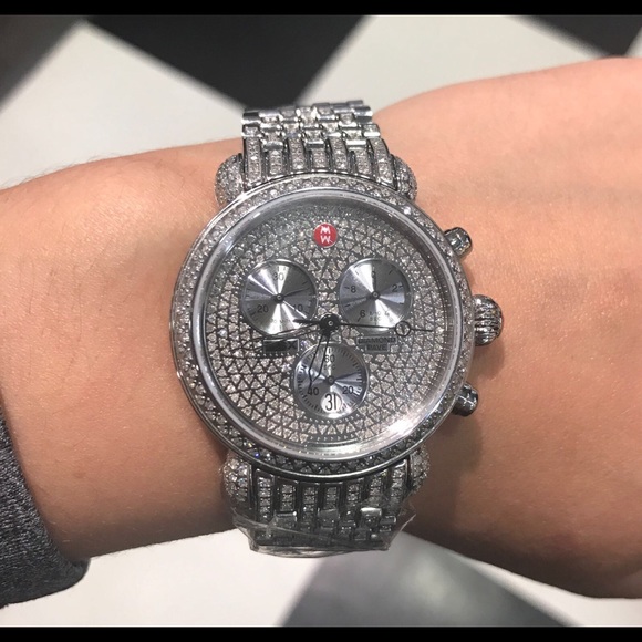 Michele Accessories - Michele CSX 36 ultimate pavé diamond watch